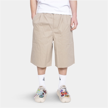 Volcom Chillow Pleat chino shorts Light Khaki